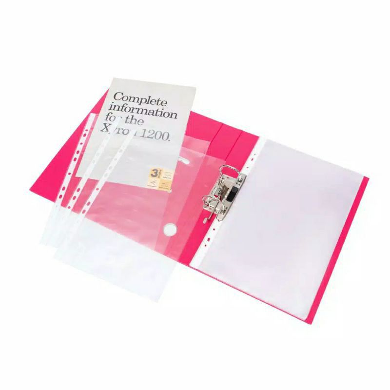 Jual Bantex PP Pocket File Sheet Protector Size Folio F4 20 Lembar ...