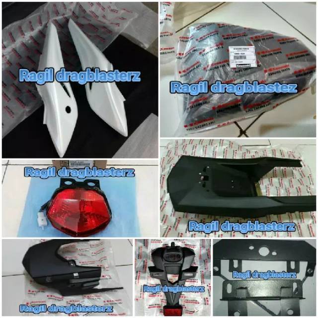 Jual Body belakang set new ninja rr putih polos upgrade ninja rr old ...