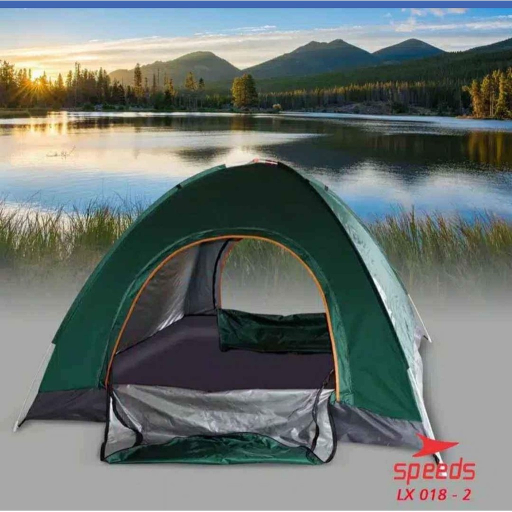 Jual Speeds Lx 018 2 Tenda Camping Kemping Kemah Kapasitas 4 5 Orang Waterproof Otomatis 1524