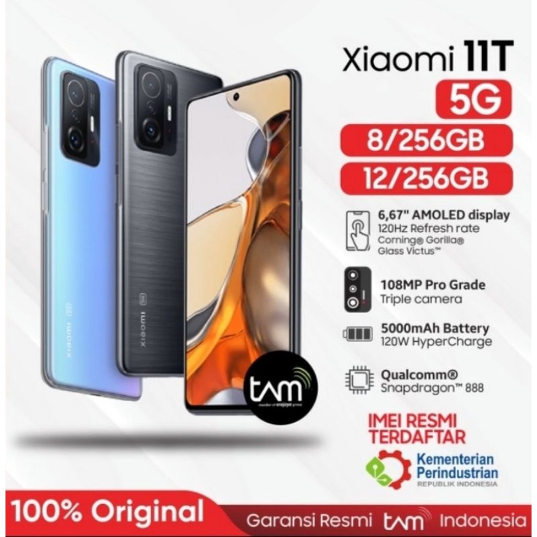 Jual XIOMI 11T 5G RAM 8/256 SEGEL RESMI | Shopee Indonesia
