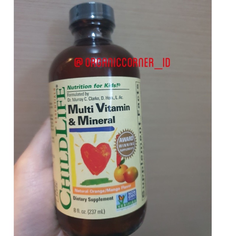 Jual Childlife Multivitamin & Mineral 237 ml Original 100 USA Shopee