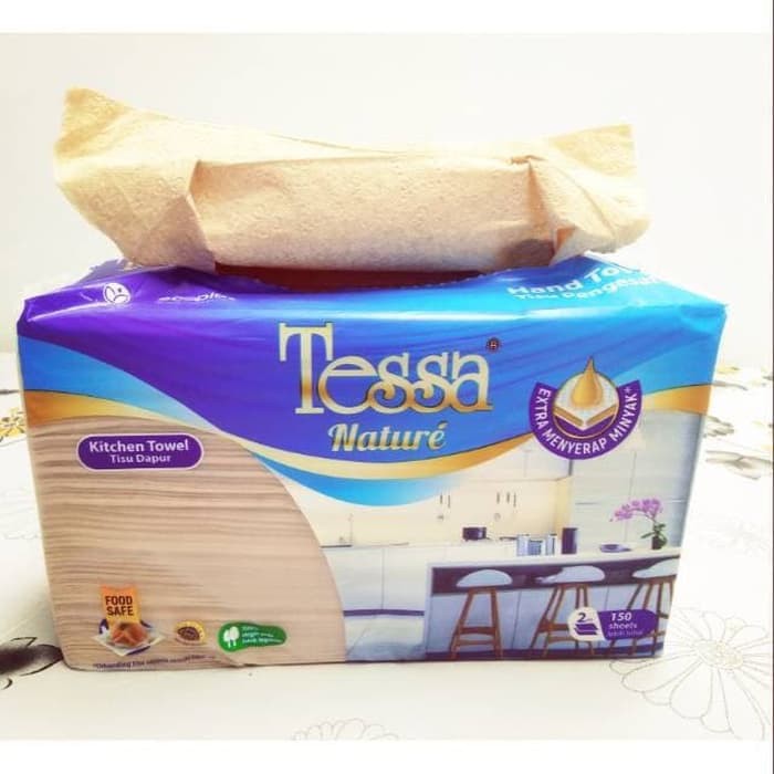 Jual Tissue Tessa Handtowel Tissue Serap Minyak Nature Tessa Nature Daur Ulang Dapur 150 9142