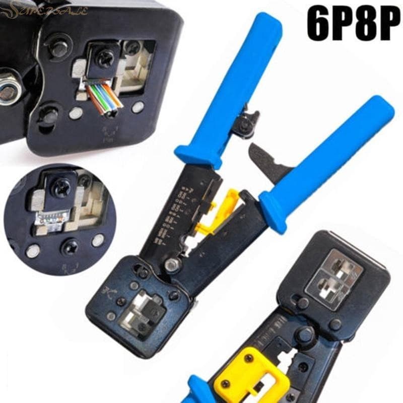 Jual Tang Crimping LAN Connector Rj45 Anti Gagal cat 6e cat5 e | Shopee ...