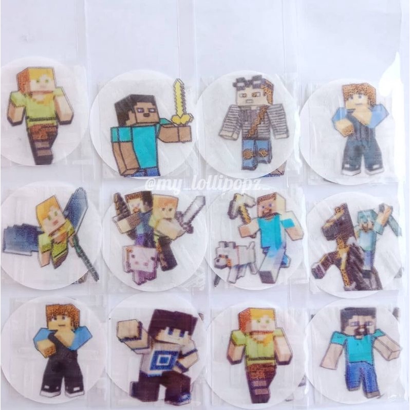 Jual MINECRAFT edible rice paper, AMAN DIMAKAN | Shopee Indonesia