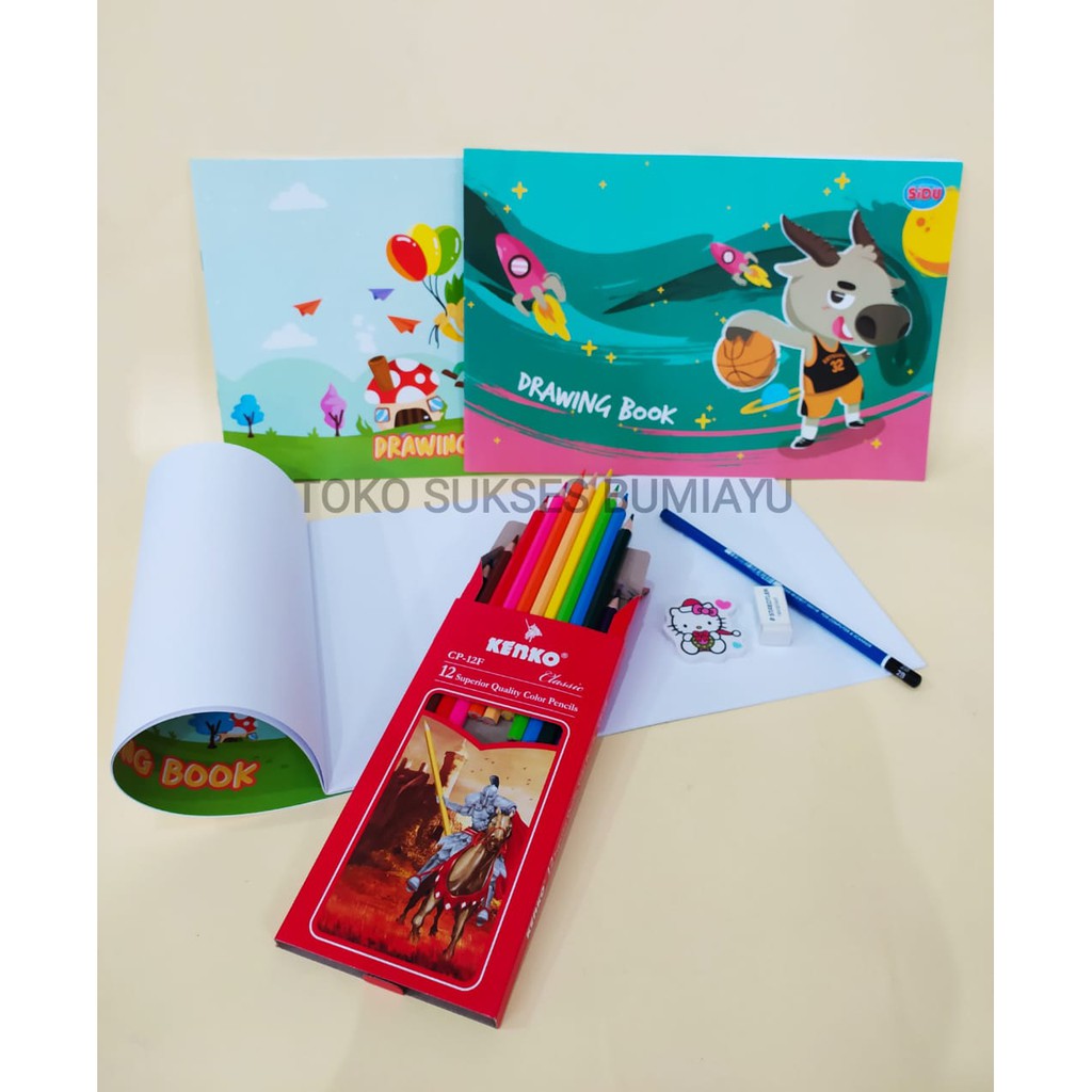 Jual PAKET MENGGAMBAR ANAK PAKET GAMBAR ANAK PAKET BUKU GAMBAR SIDU A4 ...