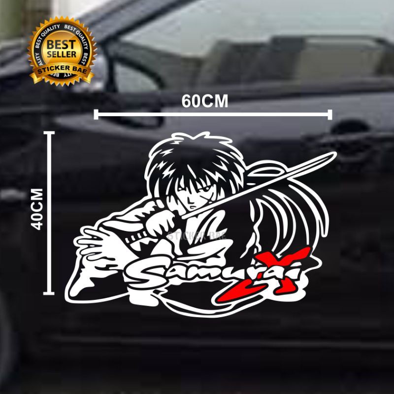 Jual stiker cutting~ stiker mobil model samurai x stiker samurai X