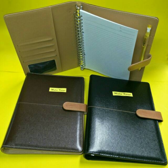 Jual Binder Note Loose leaf A5 kulit imitasi / Agenda binder kulit
