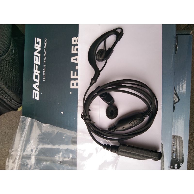 Jual earphone headset Ht Baofeng A58 waterprof original | Shopee Indonesia
