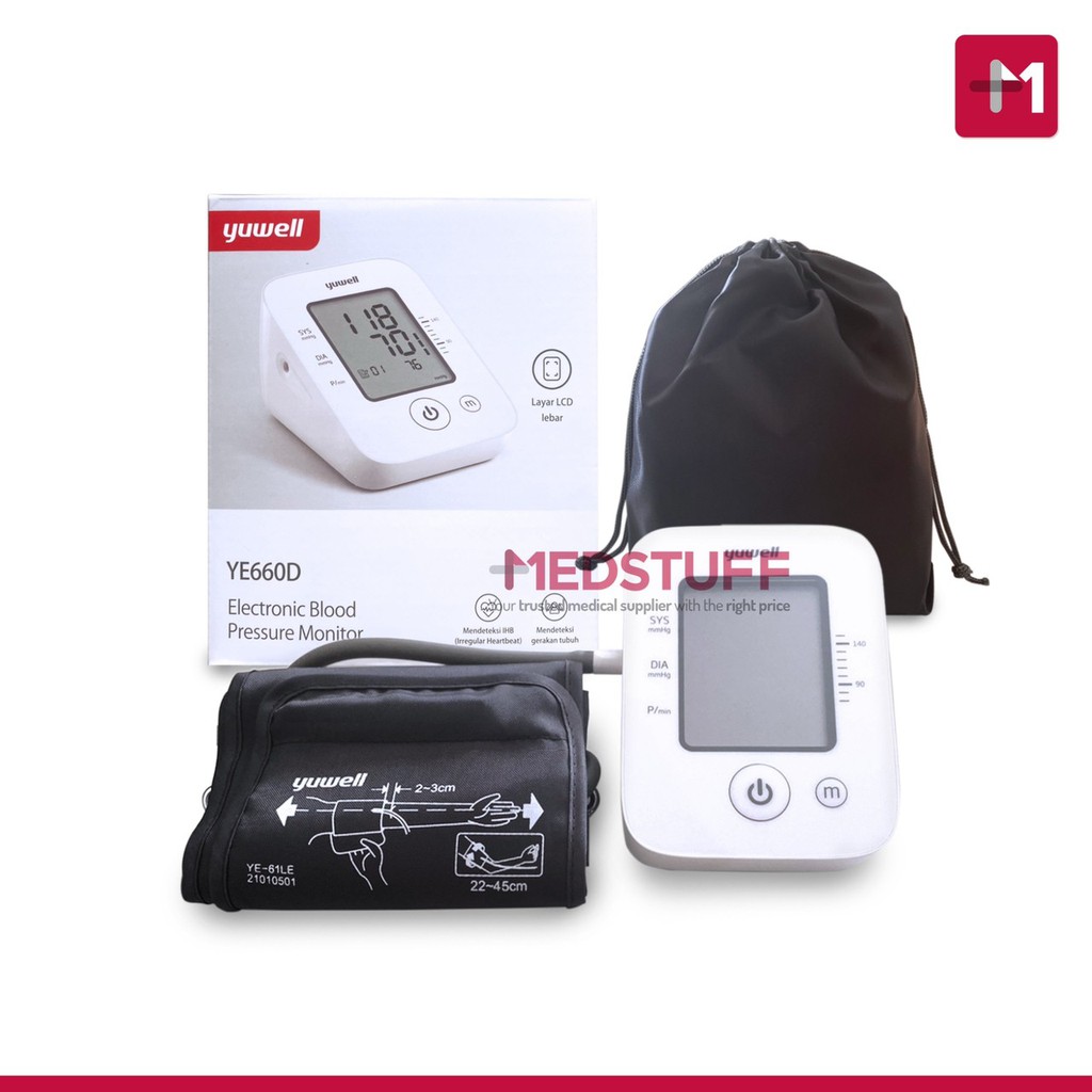 Jual Tensimeter Digital Yuwell YE 660D Tensi Digital | Shopee Indonesia