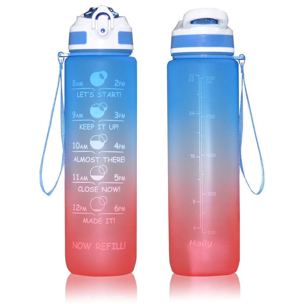 Jual BT 50 Botol Air Minum Gradient Ombre 1000ml 1 Liter Terbaru Warna ...