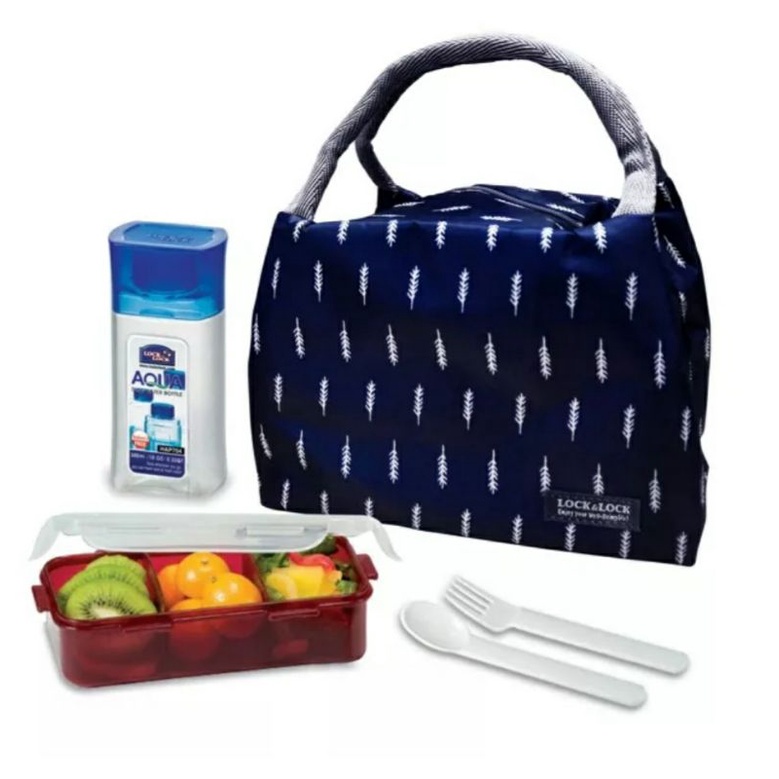 Jual Lock n Lock Lunch Bag Set Tempat Makan / Set Tempat makan dengan