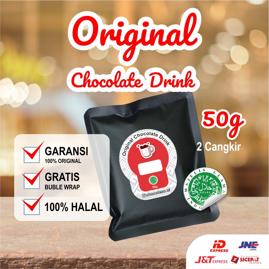 Jual Minuman Coklat Bubuk Premium 50g Original Dark Chocolate Drink ...