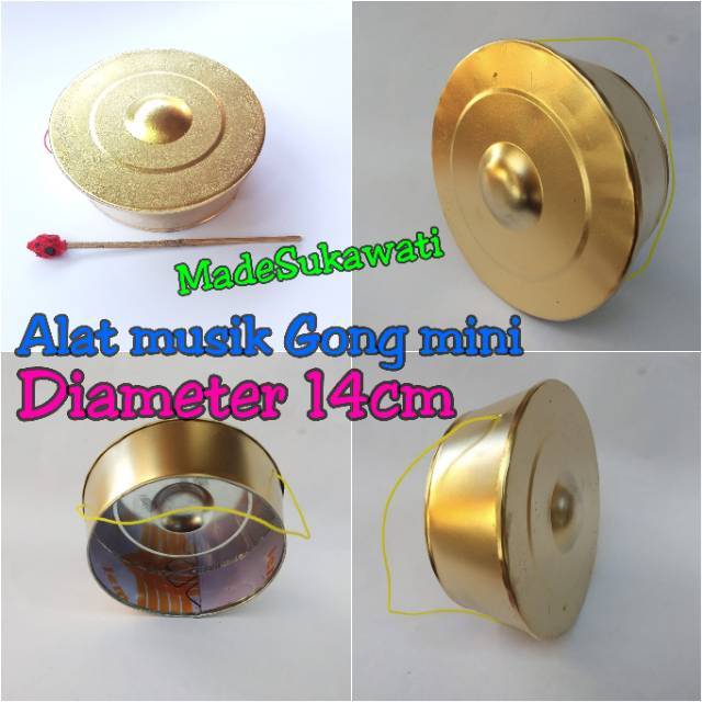 Jual Alat Musik Gong Bali Mini 14cm Mainan Anak Shopee Indonesia