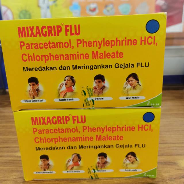 Jual Mixagrip kuning flu isi 4 tablet | Shopee Indonesia