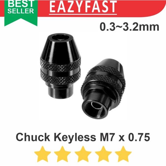 Jual Multi Chuck M7 Keyless Tanpa Collet Mini Grinding Bor Dremel ...