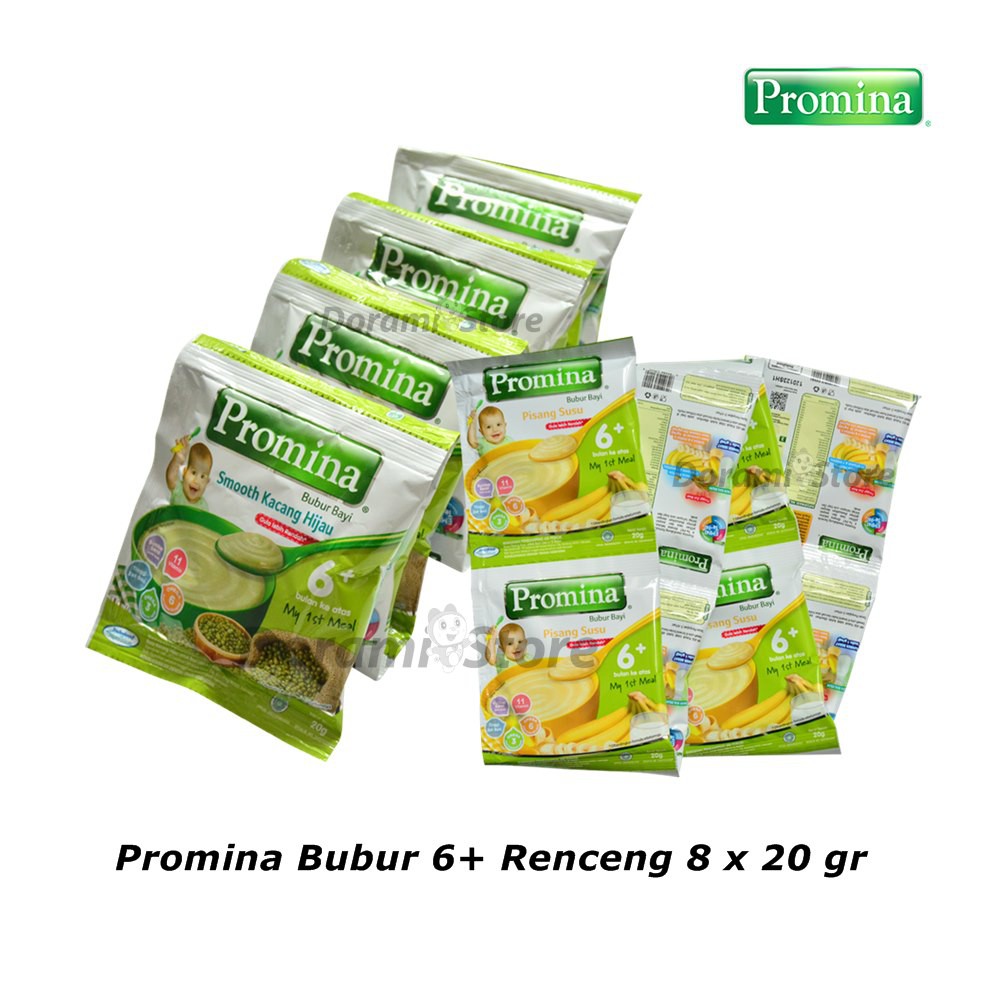 Jual Promina Bubur 6+ / 8+ / 9+ Bulan Kemasan Renceng | Shopee Indonesia