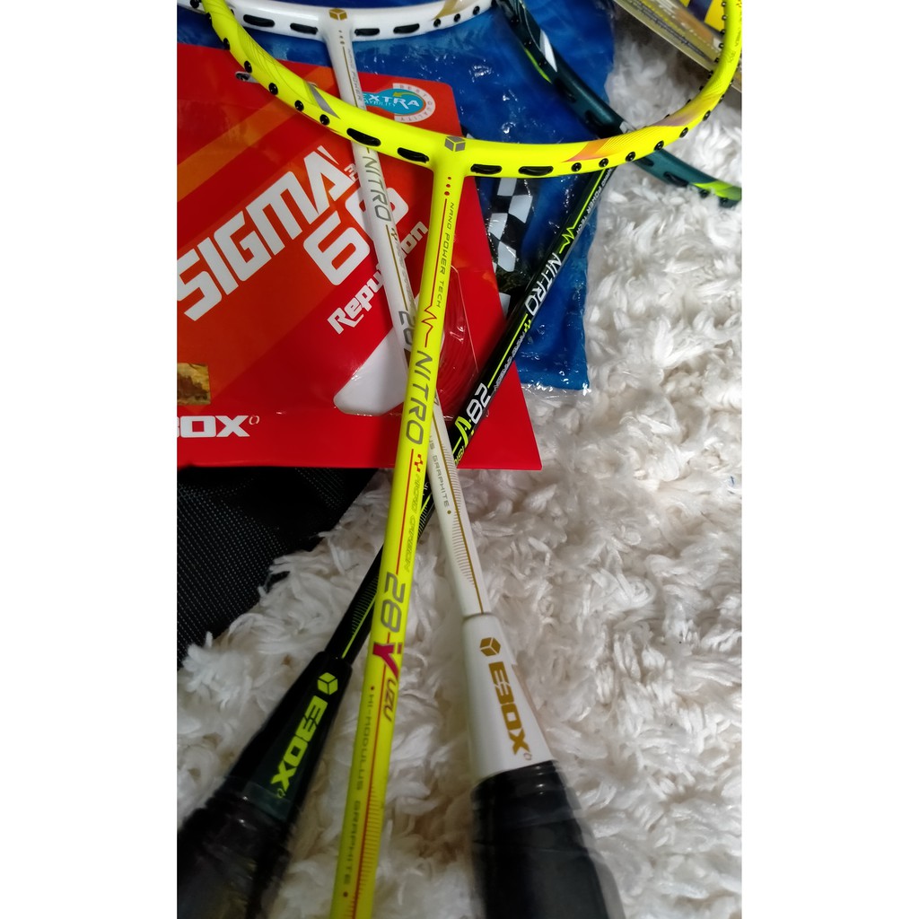 Jual RAKET EBOX NITRO 28 BONUS LENGKAP + SENAR + KAOS + TAS | Shopee ...