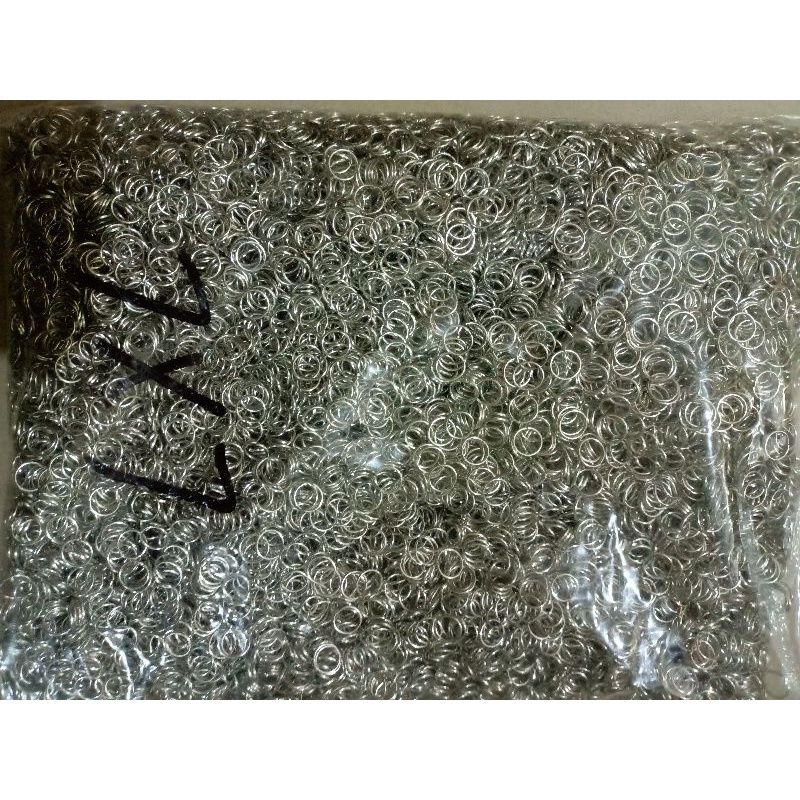 Jual manik mote ring 7x7 silver isi krg lbh 1kg | Shopee Indonesia