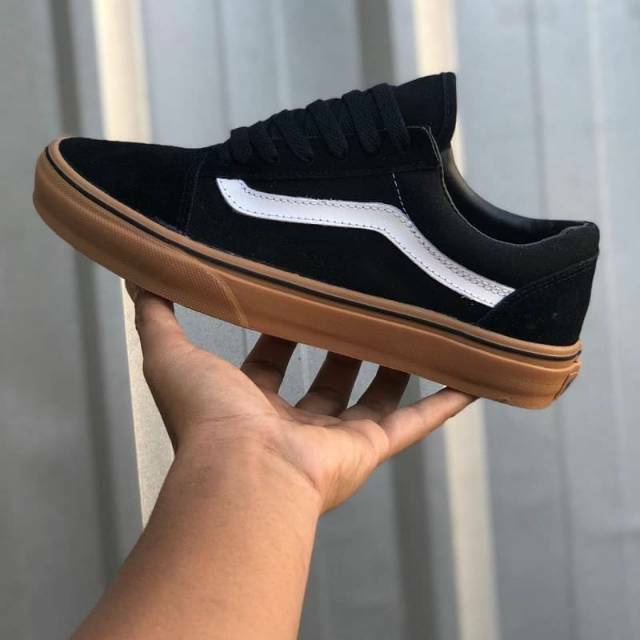 Jual Sepatu Vans Old School Black Gum Size 39-43 Premium Quality ...