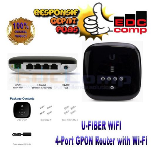 Jual Ubiquiti UF-WIFI 4-Port GPON Router with Wi-Fi | UF-WiFi | Shopee ...