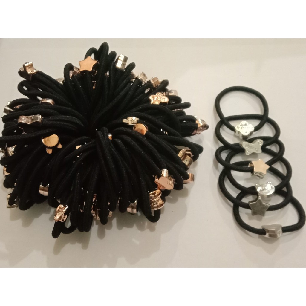 Jual IKAT RAMBUT KOREA PER PACK ISI 100 PCS | Shopee Indonesia