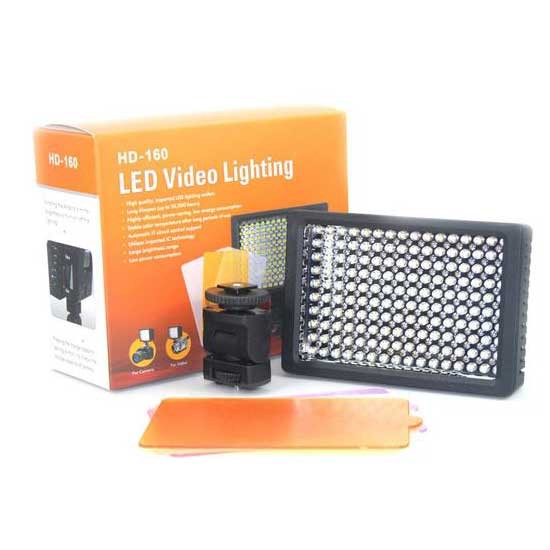 Jual LED HD 160 PAKET VIDEO LIGHTING LED HD-160 | Shopee Indonesia