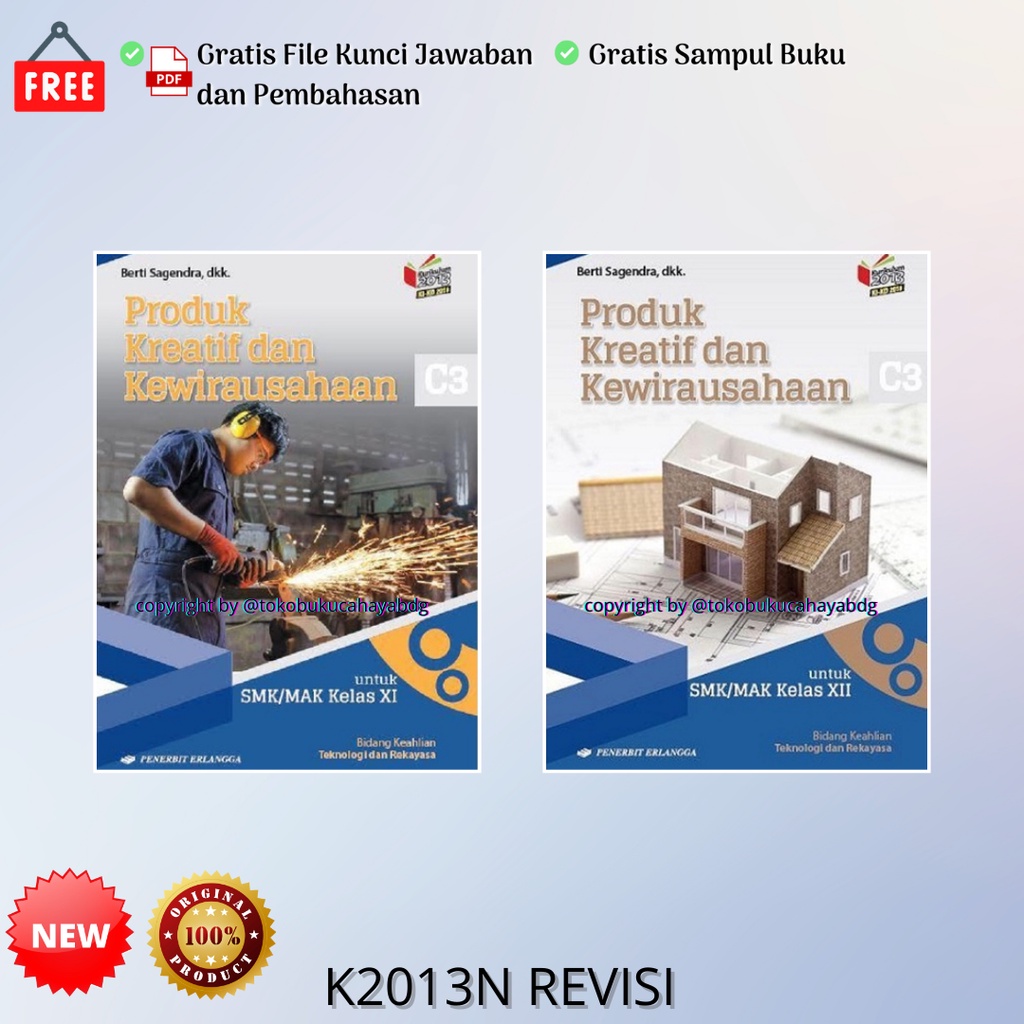 Jual Buku Produk Kreatif Dan Kewirausahaan SMK Kelas 11 12 Berti ...