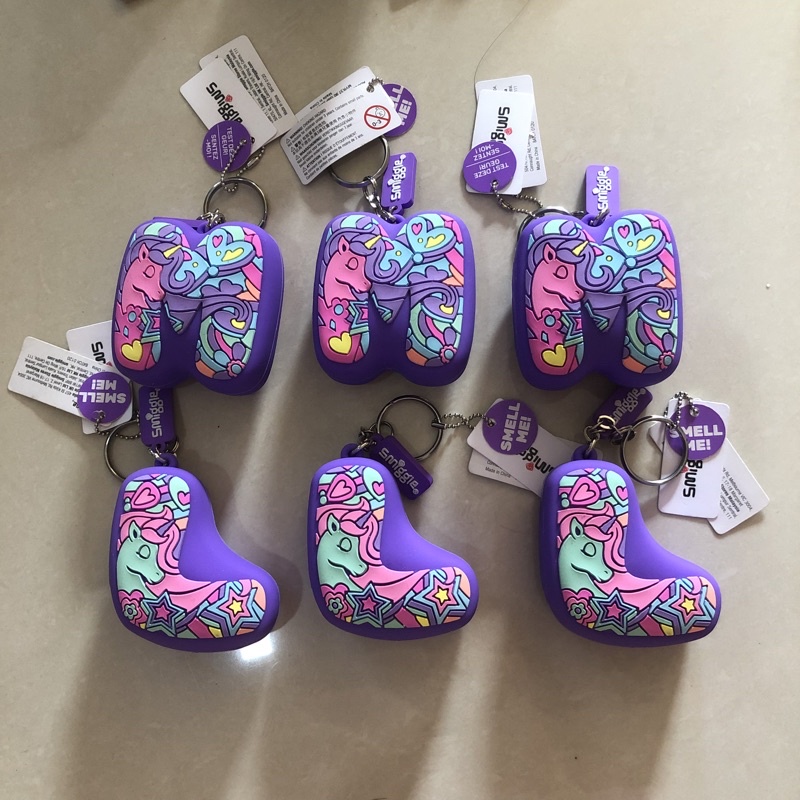 Jual Smiggle Squeezy Unicorn Alphabet Keyring | Shopee Indonesia