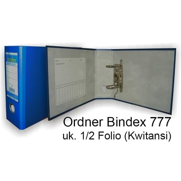 Jual Ordner Bindex 777 Ukuran Kwitansi Hitam-Biru | Shopee Indonesia