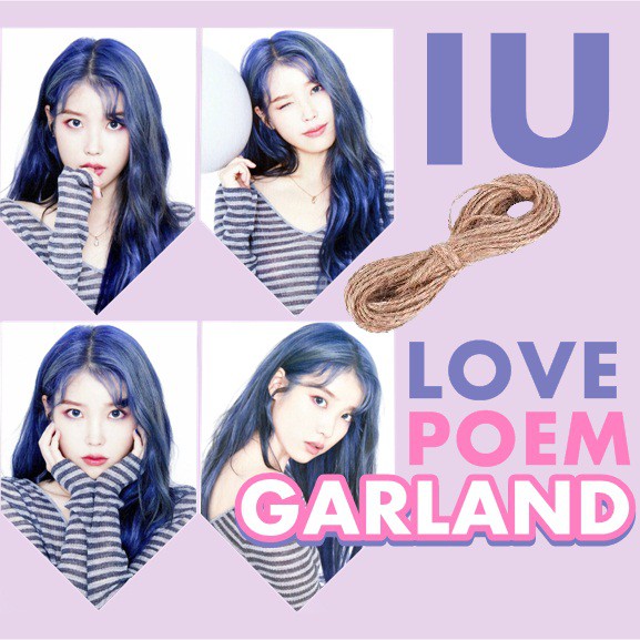 Jual Kpop Garland IU Bunting Flag Lee Ji Eun 5th Mini Album Love Poem ...