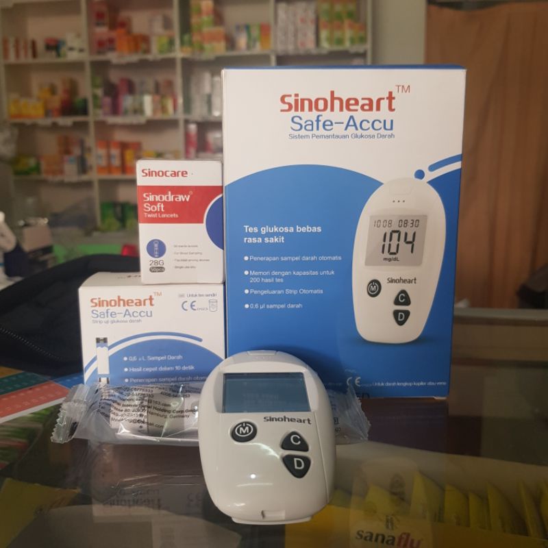 Jual Sinocare Safe Accu Alat Cek Gula Darah Shopee Indonesia