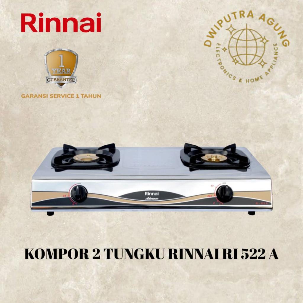 Jual KOMPOR GAS 2 TUNGKU RINNAI RI522A RI-522A RI 522A | Shopee Indonesia