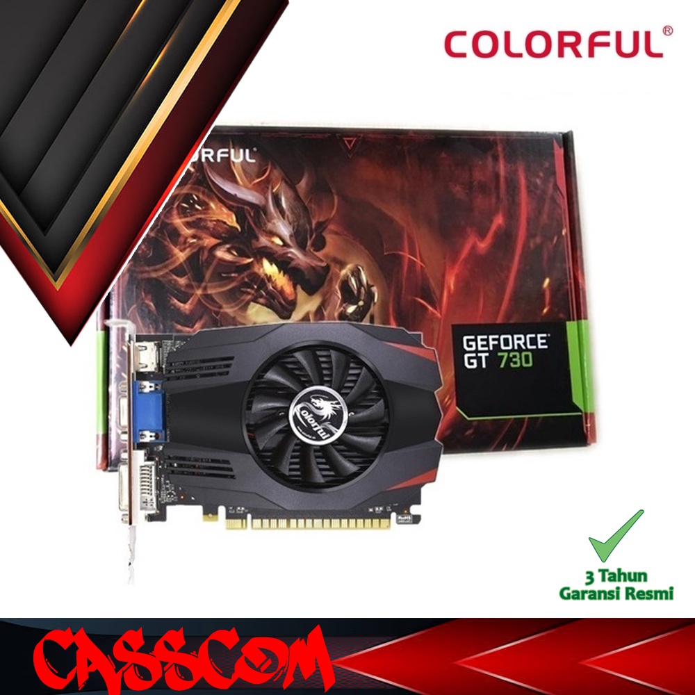 Jual VGA Colorful Geforce GT 730 2GD3 2GB - 2 GB GDDR3 | Shopee Indonesia