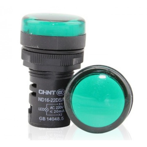 ChinT ND16-g24 LED-Anzeige – 24 VAC/VDC, Grün, Für Fernanzeigen Bis 400 V