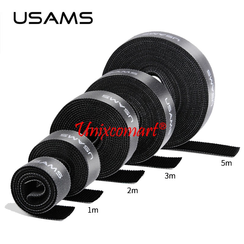 Jual Usams Velcro Cable 1m 2m 3m 5m Strap Pengikat Perekat Kabel