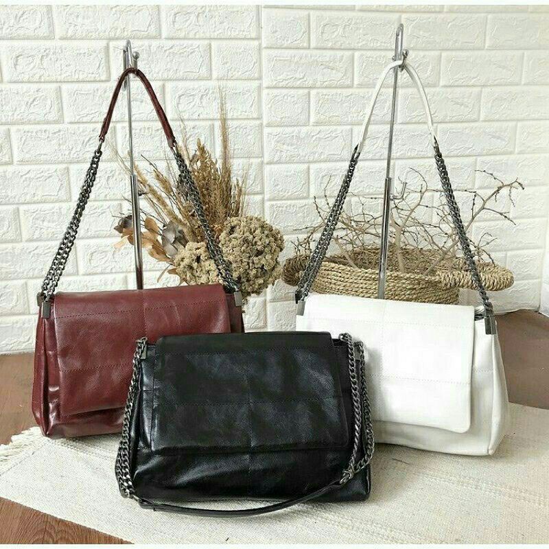 Jual Zara Rocker Shoulder Bag With Flap Zara Shoulder Bag Shopee