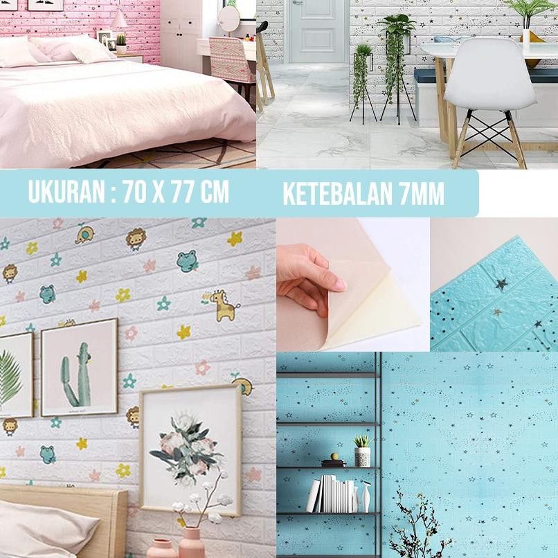 Jual (KK) WALLPAPER 3D FOAM MODEL BINTANG LUCU Uk 70cm x77cmx7mm ...