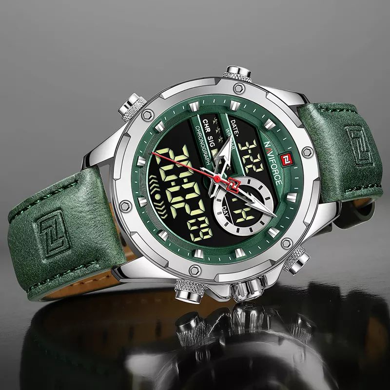 Jual JAM TANGAN NAVIFORCE PRIA DUAL TIME SPORT MEWAH NF9208 RG/S/RG/B