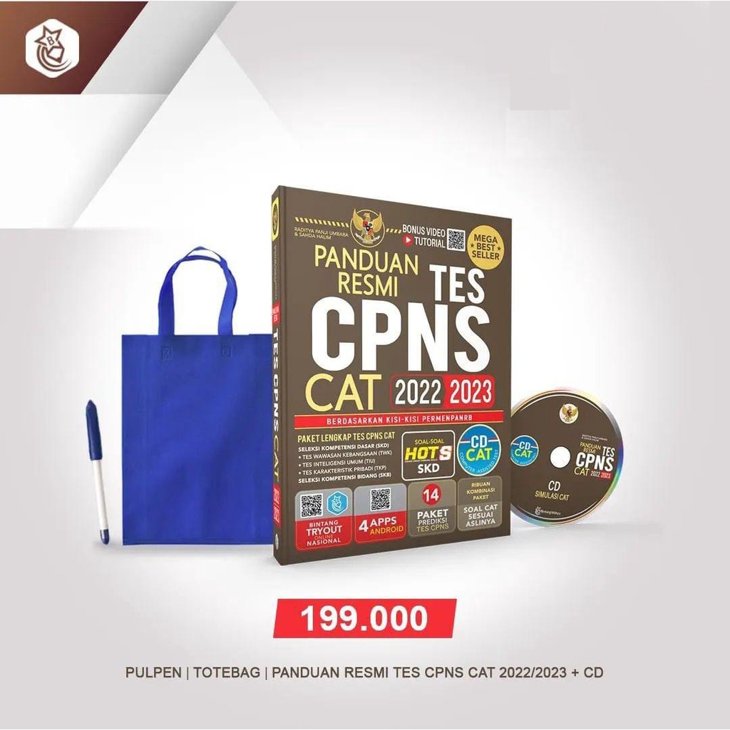 Jual Ready Panduan Resmi Tes CPNS CAT CD Original Bintang Wahyu Shopee