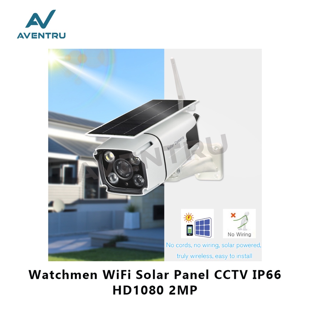 Jual Watchmen WiFi IP Camera Outdoor Solar Panel CCTV HD 1080p 2MP ...