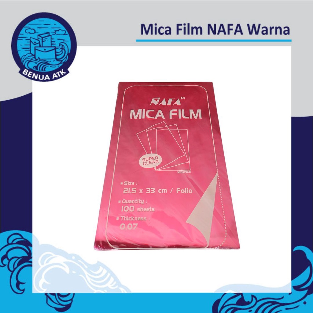 Jual Mika Jilid Plastik Mica Film Warna Folio Nafa Mff Shopee