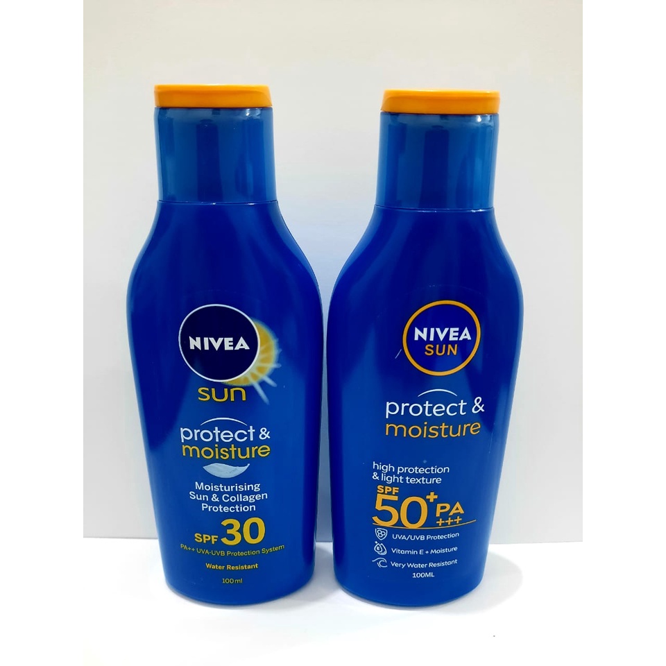 Jual Nivea Sun Protect & Moisture Lotion SPF 30 & SPF 50 100ml Shopee