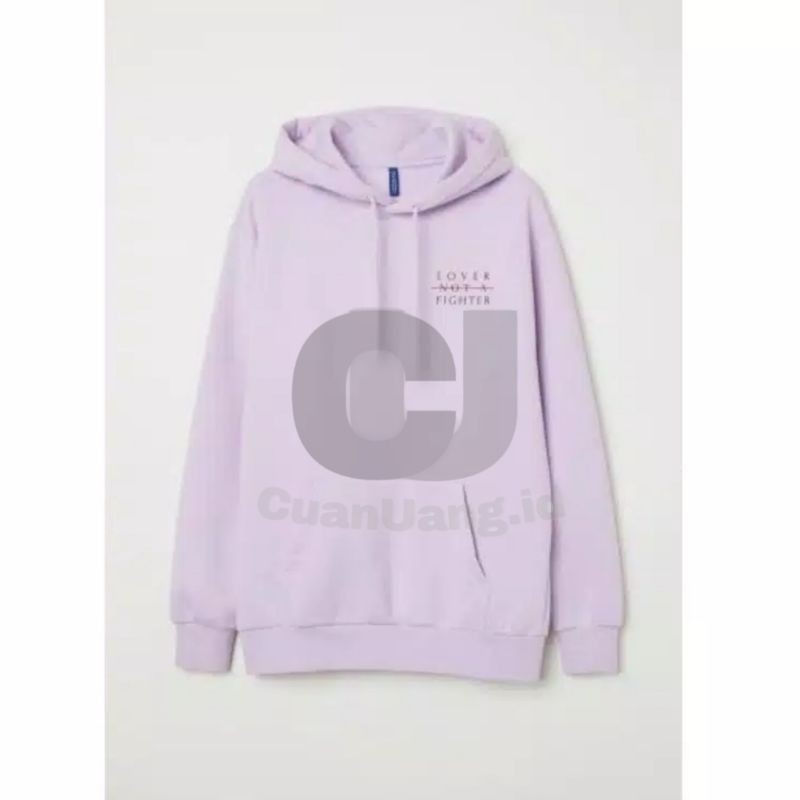 Lover not a fighter hoodie h&m hotsell
