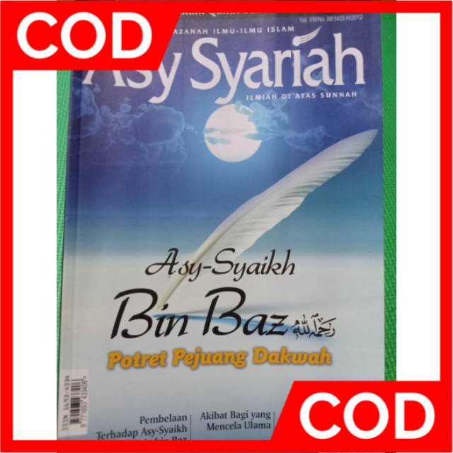 Jual Majalah Islami Asy Syariah Edisi 88 Asy Syaikh Bin Baz Potret