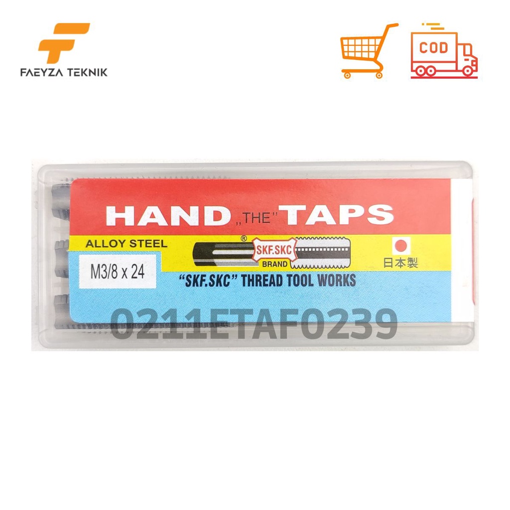 Jual 3pcs tap inch hand tap 3/8 x 24 SKF SKC bukan yamawa osg | Shopee ...