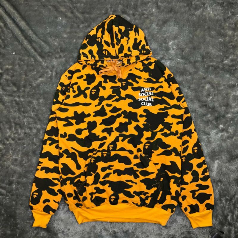 HOODIE ANTI SOCIAL SOCIAL CLUB ASSC - HOODIE ASSC X BAPE CAMO