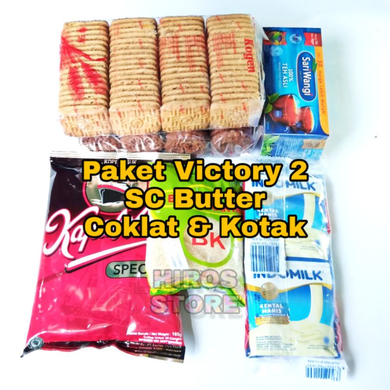 Jual Paket Victory 2 • Biskuit Sc Butter Coklat & Kotak Kogen • Kopi ...