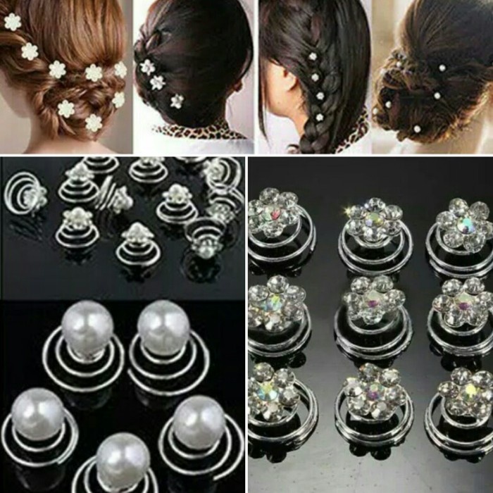 Jual HEADPIECE-MAHKOTA- JEPIT ULIR PESTA MUTIARA RHINSTONE IMPORT ...