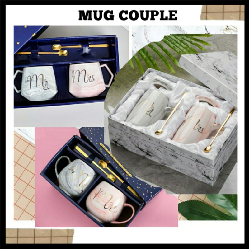 Jual Gelas Couple Mug Couple Satu Set Kado Pernikahan Hampers Nikah Anniversary Kado Hampers 5710