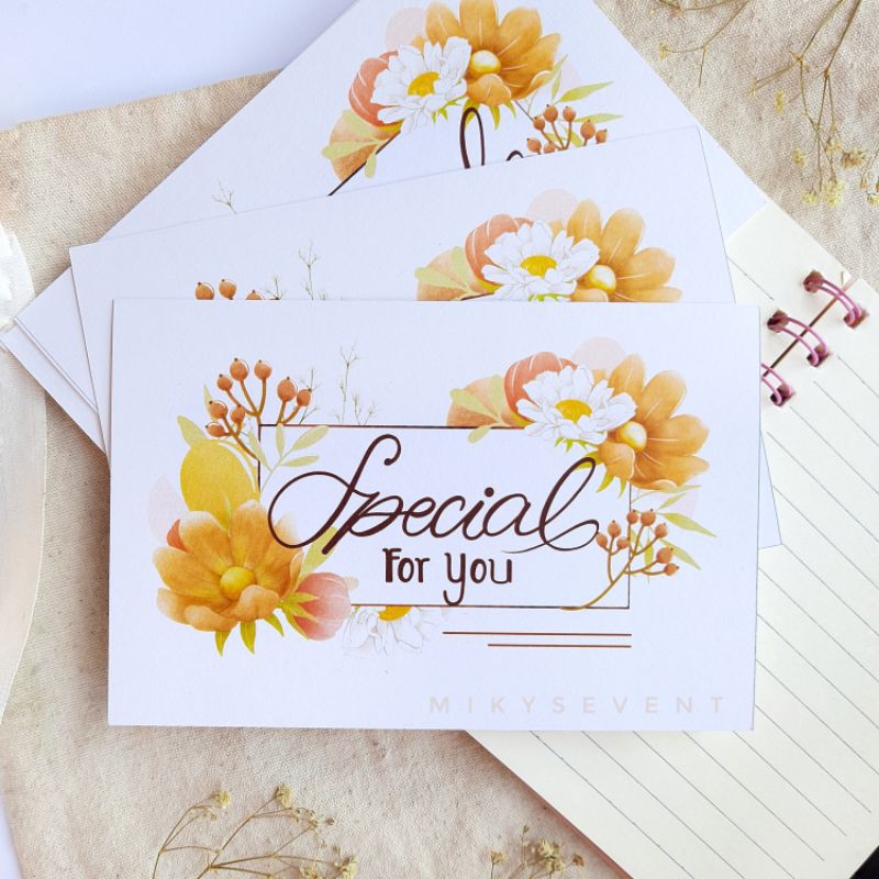 Jual special for you greeting card kartu ucapan arti print kartu